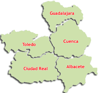 Mapa de Castilla La Mancha