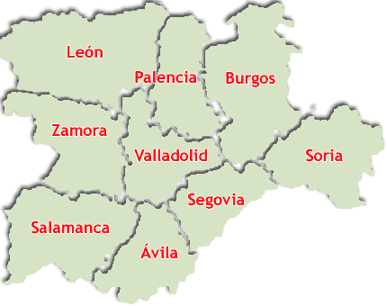 Mapa de Castilla y Le�n