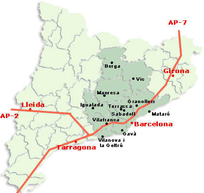 Mapa de Catalunya